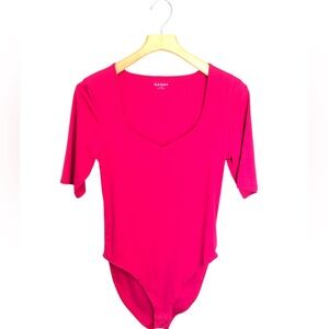 Old Navy Pink Square Neck Body Suit Large Tall